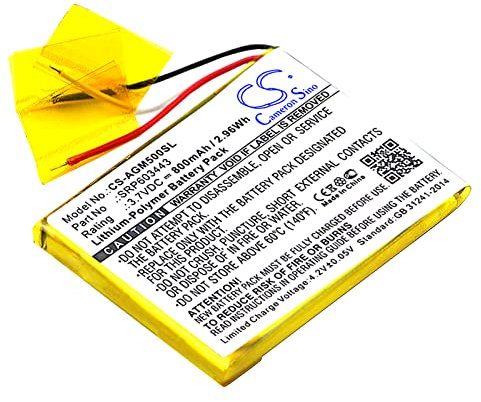 TCTK Akku 800mAh Kompatibel mit [Astro] A50 Ersetzt SRP603443 FBA