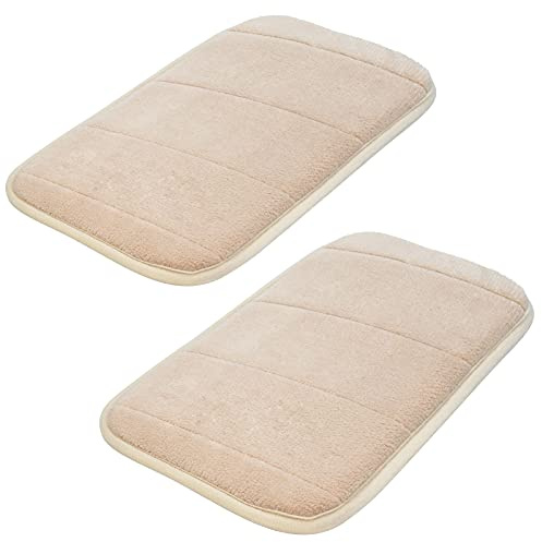 2 Sätze Computer Handgelenk Ellenbogen Pad, Tragbar Speicher Schaumstoff Arm Rest Kopfkissen, Anti-Rutsch Handgelenk Unterstützung Matte für Tastatur Büro - Schmerzen im Ellenbogen lindern (Kamel)