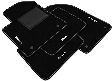Fußmatten kompatibel mit FIAT Bravo 2007-2014, maßgeschneidertes Automatten-Set, Teppich Set, Autoteppich