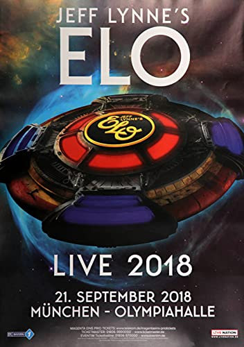 Premium Poster/Plakat | DIN A1 | Wanddeko | Live Konzert Veranstaltung » Electric Light Orchestra - Jeff Lynne´s ELO, München 2018 «
