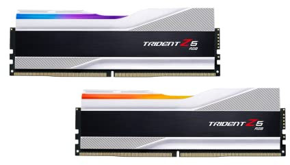 G.SKILL Trident Z5 RGB Argento 32GB / GB Kit (2x16GB) DDR5-5600 CL36 DIMM Arbeitsspeicher