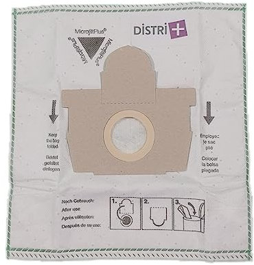Distri+ - Sac aspirateur Compatible MOULINEX ROWENTA ARTEC 2, Silence Force et X-TREM Power (Anciennes Versions)... - La Pochette de 5 Sacs Microfibre