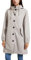 ORANDESIGNE Giacche Impermeabili Donna con Cappuccio Giacca Antipioggia Leggera Impermeabile Pioggia Cappotto a Vento All'aperto A Grigio Chiaro XL