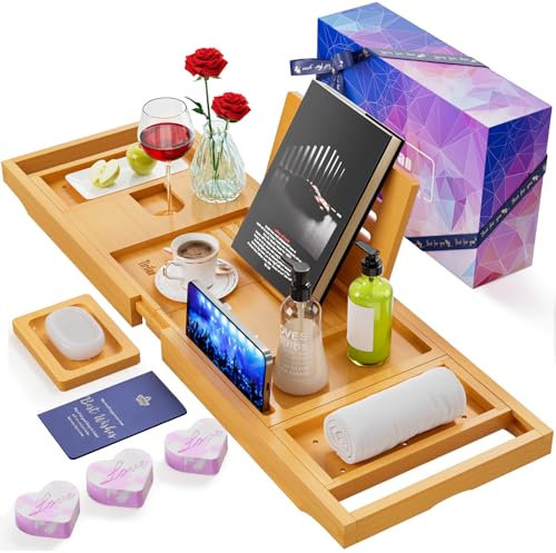 Yirilan Bathtub Tray Bath Tray Anniversary & Wedding Gifts