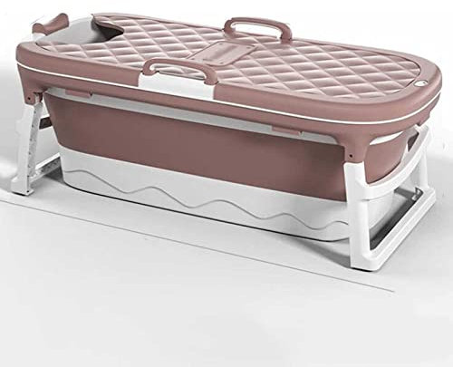 Große tragbare Badewanne für Erwachsene – faltbare japanische Badewannen mit Bidet und Sauna – Home Spa Whirlpool – 137 cm, faltbares Design für Duschkabine Badewanne