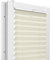 Fenster DEKOR - Plissee Klemmfix ohne Bohren Breite 130 cm x Höhe 150 cm - Fenster Plissees innen Ecru - Faltrollo blickdicht - Faltrollos einfach zu montieren - Blissett Rollo