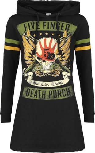 Five Finger Death Punch Punchagram Frauen Mittellanges Kleid schwarz S