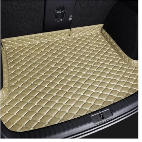 Kofferraummatte Kofferraummatte Lederzubehör Innenraum für W205 C-Klasse C205 S204 S205 W204 W203 (Farbe: Beige, Größe: W204)
