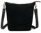 HOLZRICHTER Berlin Hobo Umhängetasche No 2-3 (M) schwarz - feminine Schultertasche, Shopper, handgefertigt aus Premium-Veloursleder
