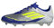 adidas F50 League Football Boots FG/MG, Botas de fútbol Unisex Adulto, Silver Metallic/Solar Yellow/Lucid Blue, 38 EU