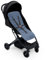 Colchoneta Universal Transpirable de Algodón 100% para Silla de Paseo, Comodidad de Verano en Cochecitos y Asientos de Carro (DC036 Azul)