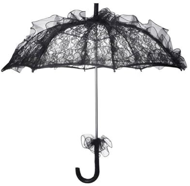 Itkcozcg Holiday decorations, Lace Parasol Elegant Lace Umbrellas for Outdoor Party Photo Props Decorative Parasol Umbrellas for Garden