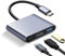 Adaptador Multipuerto USB C a HDMI, Hub Tipo C Con 4K HDMI, USB 3.0 y Carga Rápida - Compatible Con iPhone 15, iPad Pro, MacBook Pro/Air, Samsung, Chromebook, DELL