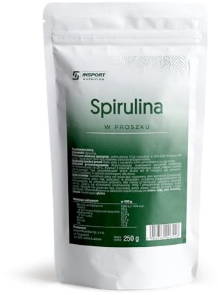Spirulina Pulver - 250g Doypack - Green Pulver zur Stärkung des Immunsystems - Vegan, laktose- & glutenfrei, ohne Zusätze - Auslaufsichere Verpackung mit Reißverschluss - INSPORT Nutrition