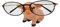 AMJDGEU Brillenrahmen Netter Tier Brillenhalter für Home Office Schreibtisch Dekoration Geschenk (Schwein)