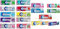 Extra/Orbit - 10 chicles sin azúcar, selección fresca a granel, todos los sabores mixtos, menta, sandía, fresa, hielo, manzana, blanco, brisa fresca, menta, arándano, menta verde, etc. Varios