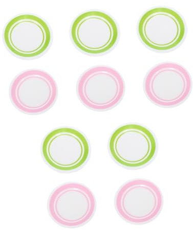10 Piezas Platos De Colores Accesorios para El Hogar Platos De Cena Casa De Juguete Utensilios para Servir Vajilla En Miniatura Mini Platos Mini Platos De Comida para La Casa Mini Genérico