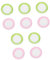 10 Piezas Platos De Colores Accesorios para El Hogar Platos De Cena Casa De Juguete Utensilios para Servir Vajilla En Miniatura Mini Platos Mini Platos De Comida para La Casa Mini Genérico