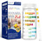 CYJJYZ 100 Pcs Tiras Tiras de Prueba Para Piscina 7 en 1, Tiras Reactivas Piscina, Tiras de Prueba de Agua, para pH, Cloro Total, Alcalinidad Total, Dureza, Cloro Libre, Bromo, Acido Cianurico
