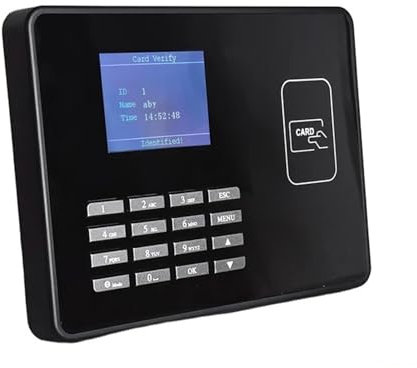 YXZKJZJ WiFi Proximity Karte Zeiterfassung Maschine Smart Card Uhr System Mitarbeiterunterstützung Mit Batterieoption Abteilungsübergreifendes Management(C396B-ID and IC)