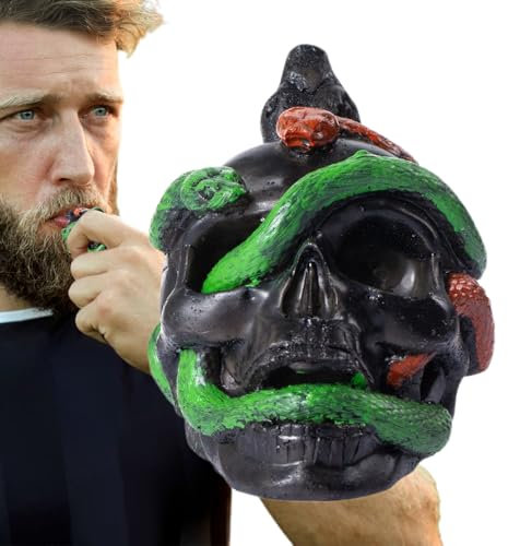 Generico Fischietto Urlo a Morte | Fischio Agghiacciante Teschio Serpente Halloween - Accessorio Per Feste In Maschera Casa Stregata Halloween
