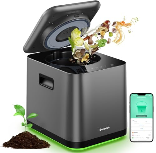 GoveeLife Upgraded Electric Composter for Kitchen, Smart Indoor Compost Bin