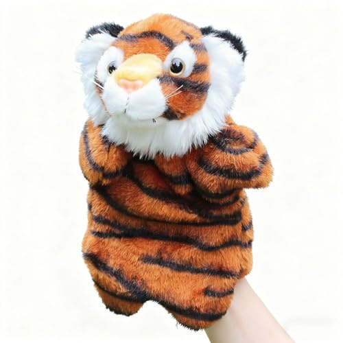 LLTCMYGS Montessori-Handpuppen aus Karton von Pandas und Tigern, Geschichtenerzählen für Kinder,Tigers