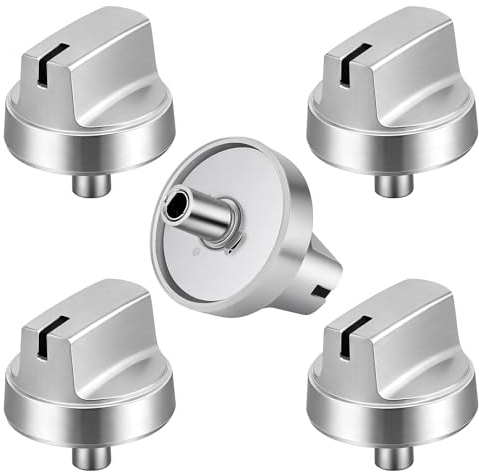 5 Stück Edelstahl WB03X29315 Herdknopf für GE Herdknauf, Ersatz kompatibel mit JGP5030SL1SS JGP5030SLSS JGP5036SL1SS JGP5036SLSS