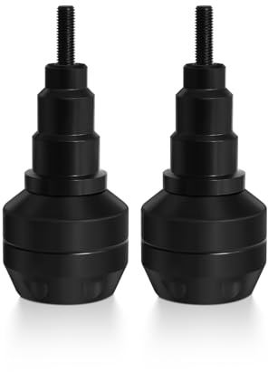 MFGZD Schwarz Motorrad Sturzpads Sturzschutz Zubehör | Für ZX-6R ZX10R R3 R25 MT09 MT03 MT01 FZ1 FZ6 FZ6R FZ8Z900SE XSR900 Tracer 900 /9GT CB1000R CB600F Sturzpads Rahmenschutz