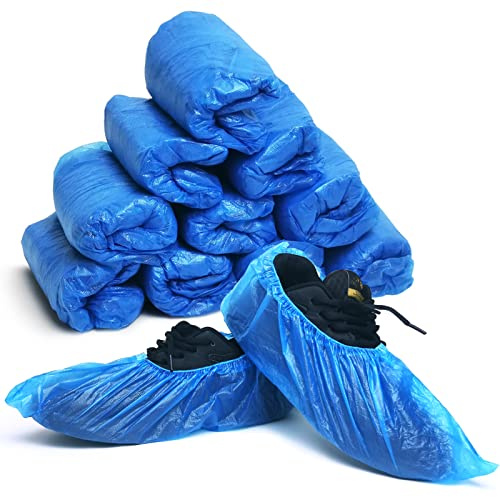 Global Care Market Disposable Shoe Covers Non-skid Shoe Cover - Disposable Blue Booties (200 pcs)