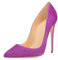 Soireelady Scarpe con Tacco Donna,Tacco a Spillo Alto 12cm Viola EU45