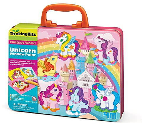 4M 404735 Thinking Kits Unicorn Window Paints, 1 Count (Pack of 1)