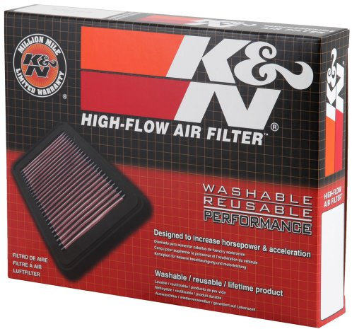 K&N Filters 33-5034 Filtro Aria Sportivo Filtro aria motore quadrato Filtro a lunga durata