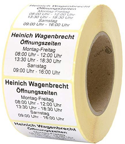 100 XL Adressaufkleber Adressetiketten Fimenaufkleber mit Wunschdruck