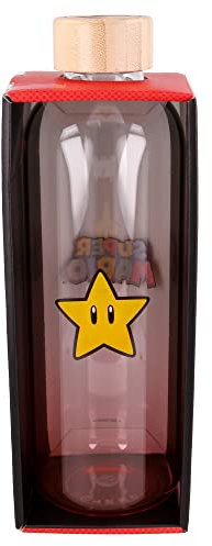 Stor Bouteille en Verre 1030 ML | Super Mario Multicolores 8412497003839 Standard