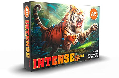 Intense Colours Set - AK Interactive Acrylic 3g Paints- AK11612