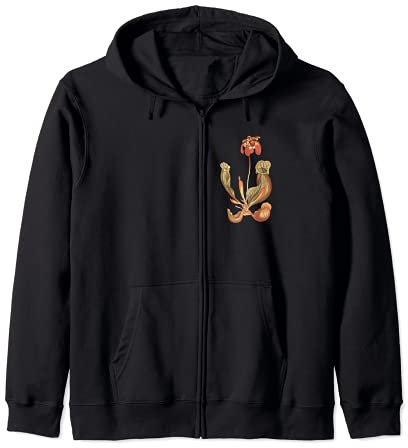 Carnivorous plants Sarracenia trumpet pitcher plant Zip Hoodie