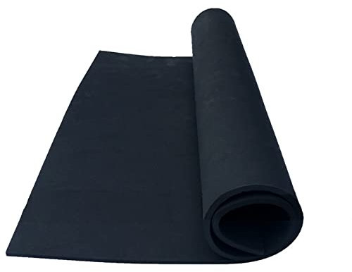 Labzhang EVA-Schaum, Cosplay, 1 Stück, 6 mm, Schaumstoff, 35,6 x 99,1 cm, ultrahohe Dichte, 80 kg/m³, schwarz