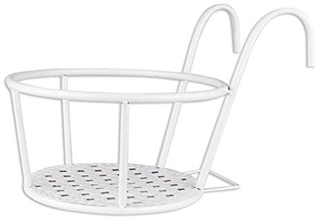 LIANYG PflanzenstäNder Vielseitige leichte Metallpflanzen Stehen Pflanze Regal Rack für Innenbalkon Blumenständer Hanging Typ Grüner hängende Orchidee blumenständer 977 (Color : White)
