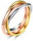 Bestyle 3er Ring Edelstahl Wickelring Damen Rolling Rings Fingerring Ehering Verlobungsring Ring Für Frauen Bunt 54.4(17.3)