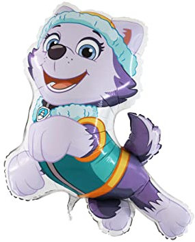 Ballonim® Paw Patrol Everest Luftballons 80 cm Folienballon Party DekorationGeburtstag