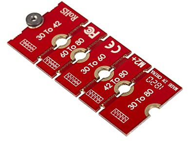 Acxico 2 Pcs M.2 NGFF NVMe SSD 2230 2242 2260 2280 Length Extend Adapter Bracket Card Plate