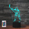 SUPERRUIDALONG 3D Spiel Eishockey Fernbedienung 16 Farben Nachtlichter Illusion Acryl LED Tisch Nachttischlampe Kinderzimmer Schreibtisch Dekoration Geburtstagsgeschenke Spielzeug für Kinder