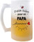 Chope de bière Petite Pinte d'un Papa d'amour | Idée Tasse Cadeau Famille Papa Fête des Pères Pinte cervoise