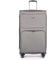 Stratic Bendigo Light + Koffer Weichschale Reisekoffer Trolley Rollkoffer groß, TSA Kofferschloss, 4 Rollen, Erweiterbar, Größe L, Silver