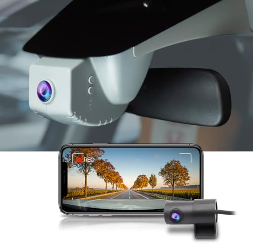 Fitcamx Dashcam Vorne Hinten Kompatibel mit Honda CR-V 2023-2027 Sport Touring EX EX-L Hybrid (Gen 6), OEM Dash Cam 4K UHD 2160P+1080P WiFi, Loop Aufnahme, G-Sensor, WDR, Plug&Play, Grau 128GB Karte
