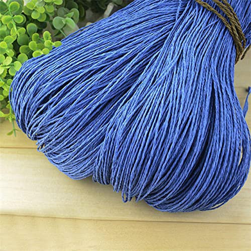 ZANZER Hilo de Paja de Rafia Natural de 600 Metros y 500g para Tejer a Mano, Ganchillo, Sombrero de Verano, Bolso, cojín, cestas, Material de Tejer, artesanía DIY