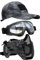 Yzpacc Airsoft Half Face Mask with Goggles Hat Set Tactical Masks Full Face Ear Protective Baseball Cap for CS Halloween and Cosplay Game