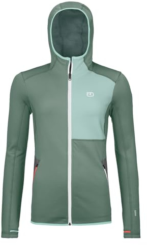 ORTOVOX 86976-88201 Fleece Hoody W Sweatshirt Damen Arctic Grey Größe L