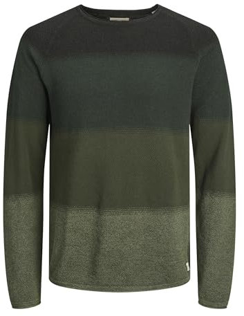 JACK & JONES Male Strickpullover Einfarbig Strickpullover